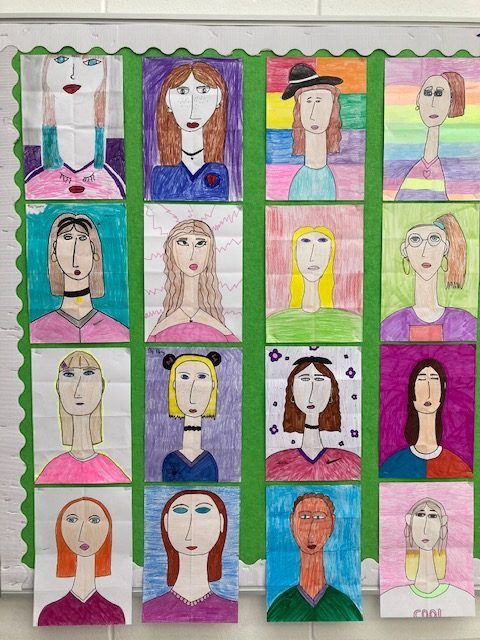 November Art: Penguins and Portraits